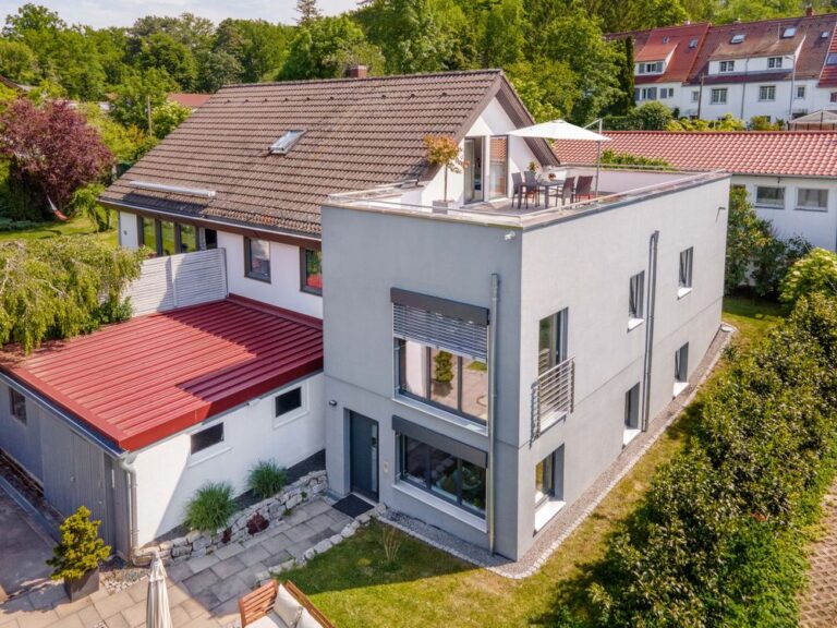 Flachdach-Anbau-Dachterrasse