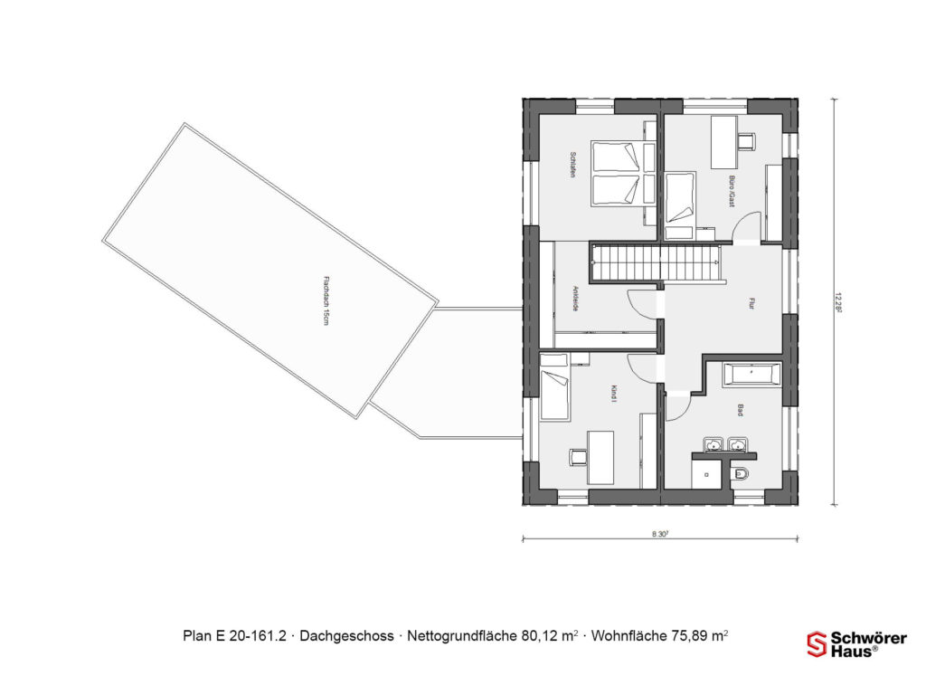 Grundriss Dachgeschoss Fertighaus