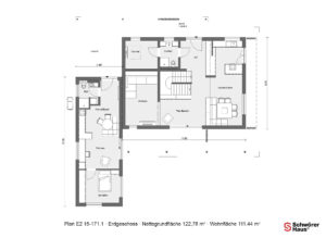 Grundriss Musterhaus Aenne Erdgeschoss