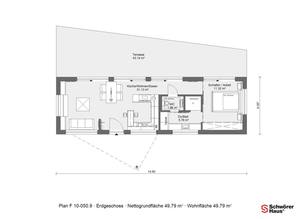 Wohnidee FlyingSpace Grundriss