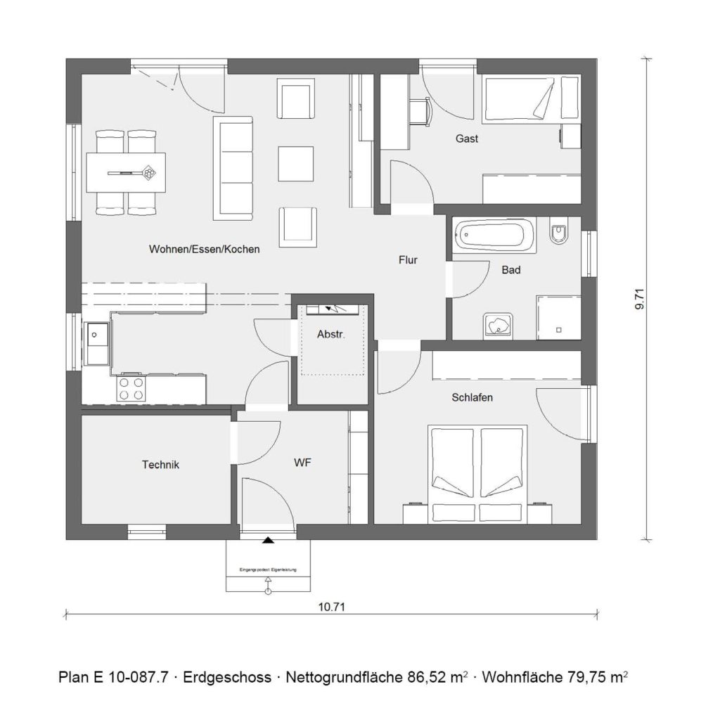 Aktionshaus Bungalow Erdgeschoss E10-087.7