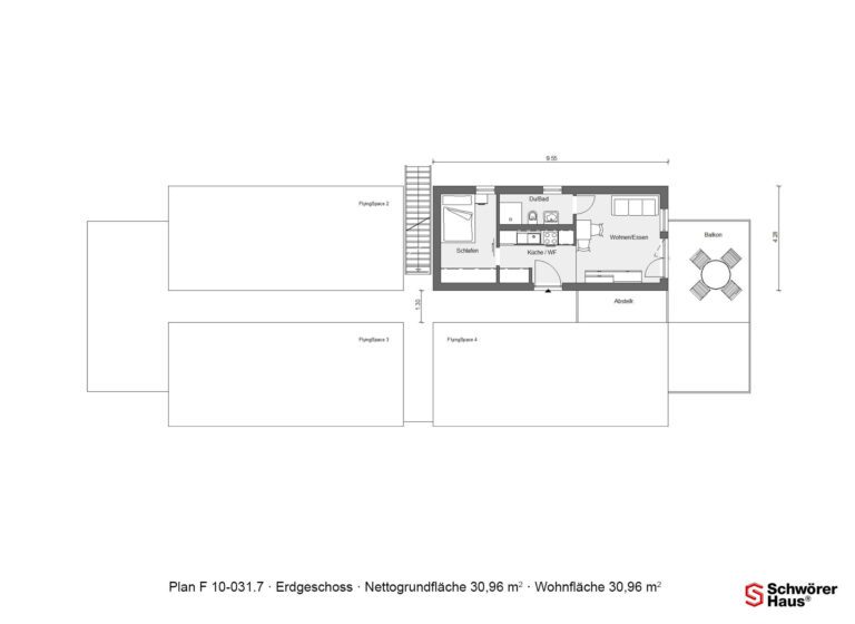 Grundriss GWG FlyingSpace