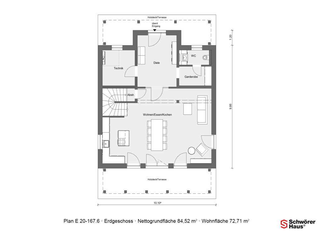 Barefoot Home Grundriss Erdgeschoss