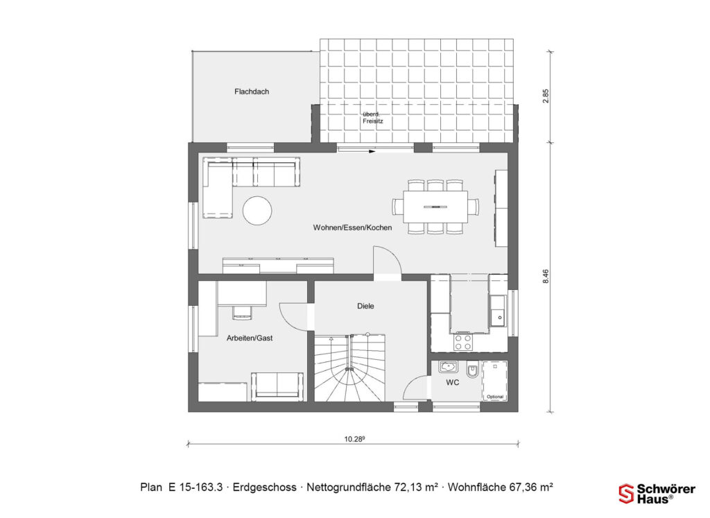 Grundriss-Erdgeschoss-preiswertes-Einfamilienhaus