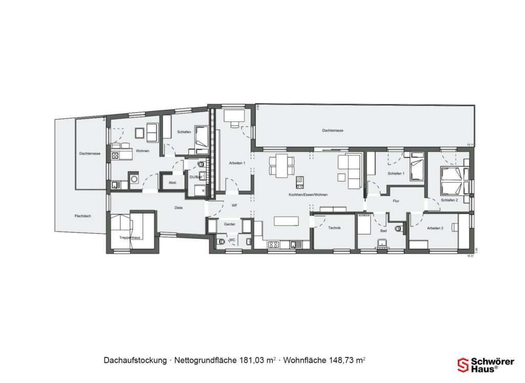 GrundrissDachaufstockung Hamburg