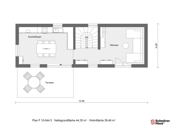 Grundriss FlyingSpace-Aufstockung von SchwörerHaus