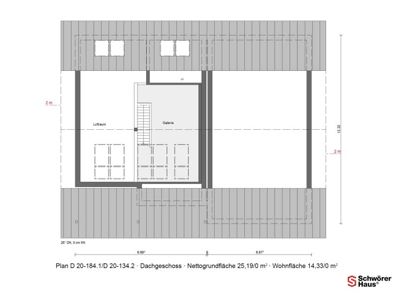 Landhausstil Doppelhaus Grundriss Dachgeschoss