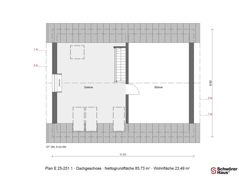 Schwoerer-Musterhaus in Wuppertal Dachgeschoss