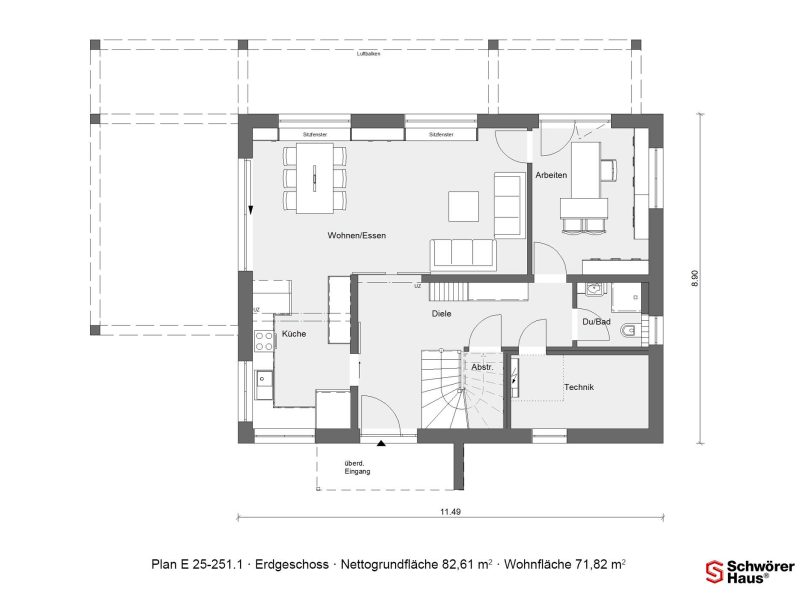 Schwoerer-Musterhaus in Wuppertal Erdgeschoss